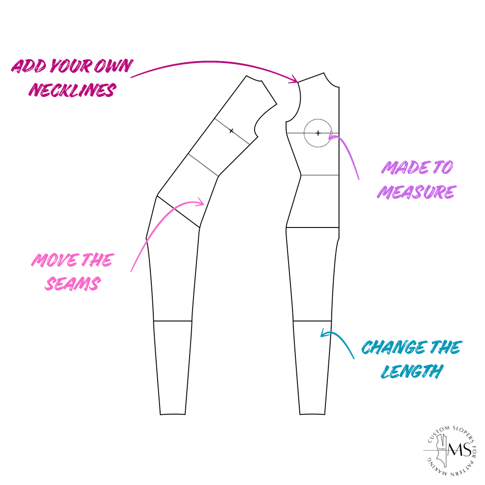 The Catsuit Block | Custom Catsuit Block Sewing Pattern Tool