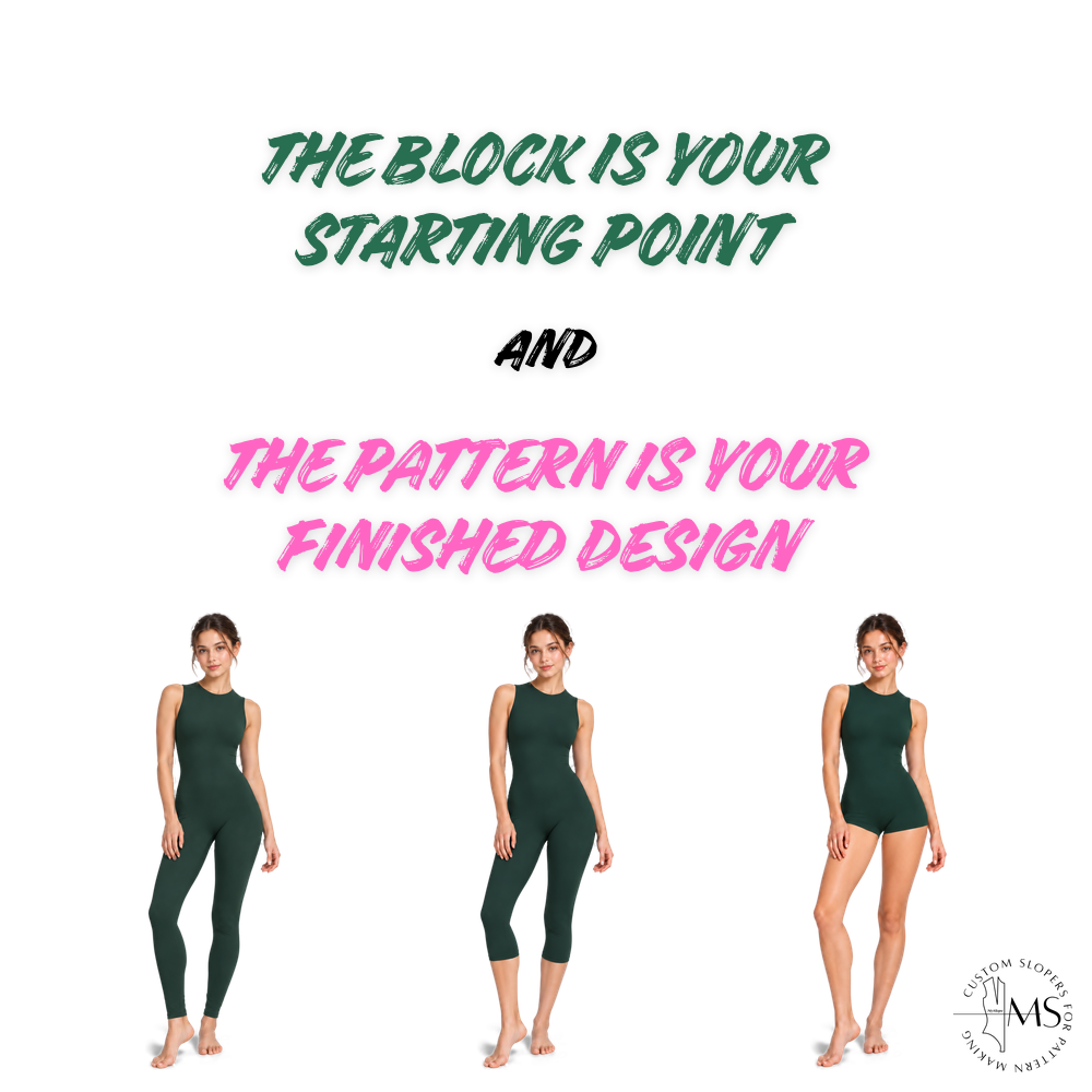 The Catsuit Block | Custom Catsuit Block Sewing Pattern Tool