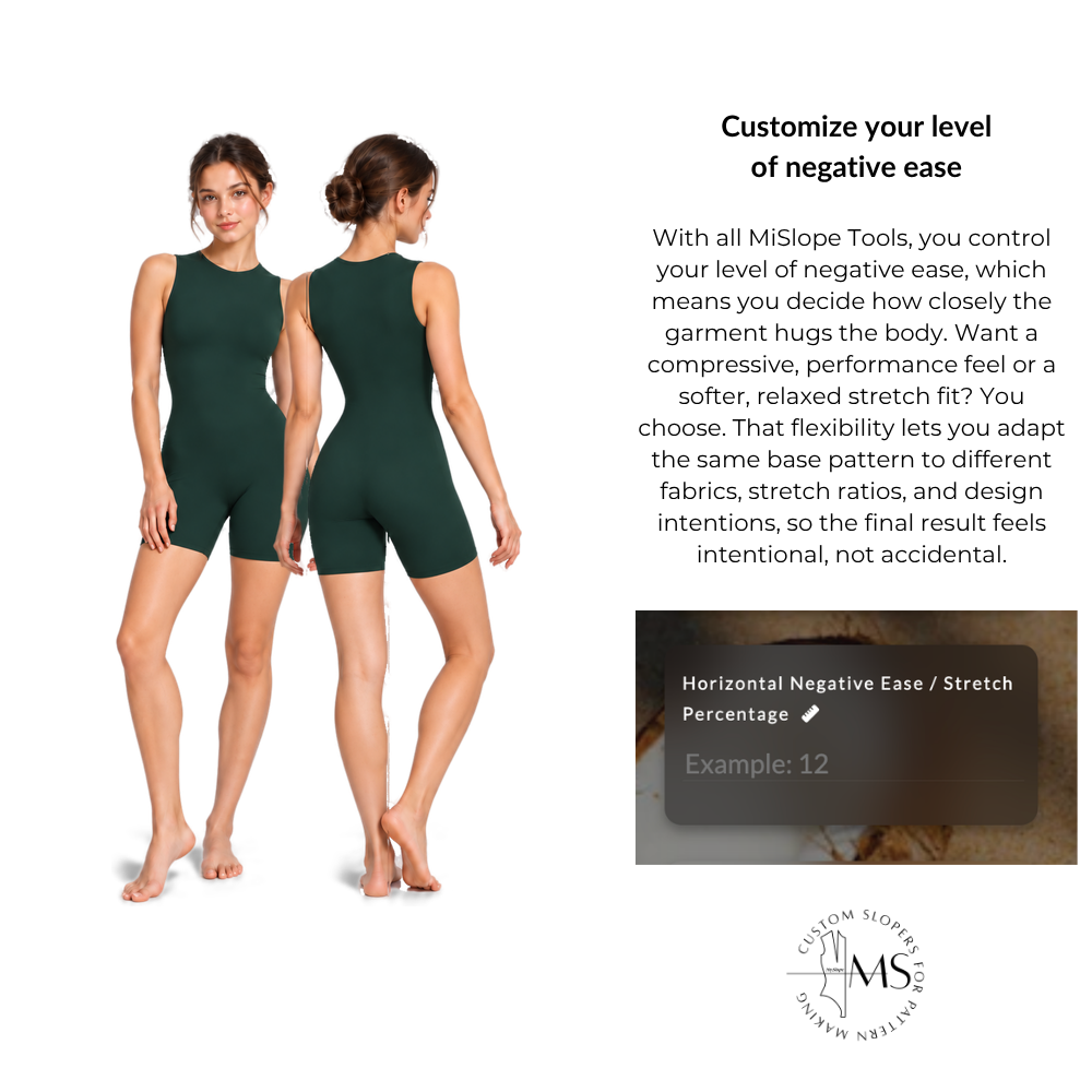 The Catsuit Block | Custom Catsuit Block Sewing Pattern Tool